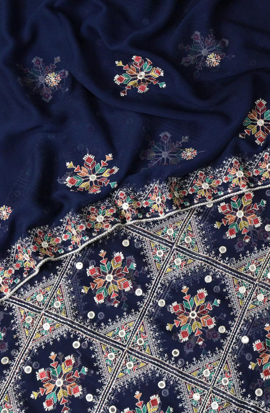 Crinklezza Unstitched Exclusive Chiffon Collection Vol 03 by Amna Khadija - Design 01