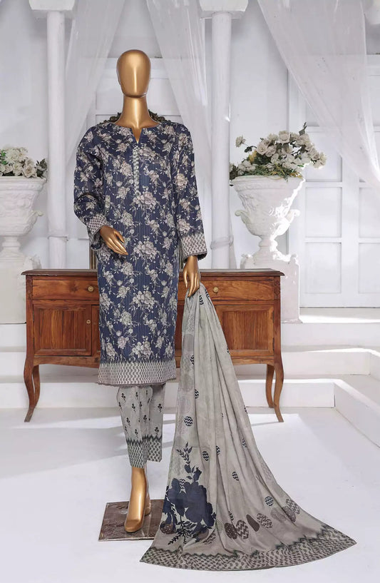 HZ Nayab Digital Printed Doriya Voile Lawn Dupatta Collection Vol 03 - Design 01