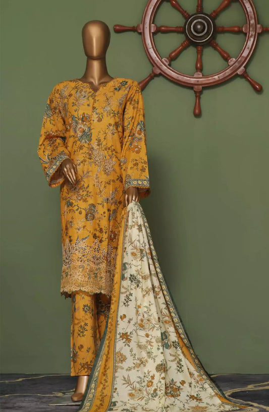 BIN SAEED Exclusive Cotton Chikankari 3 Piece Vol 02 - BS-ECC-Design 01