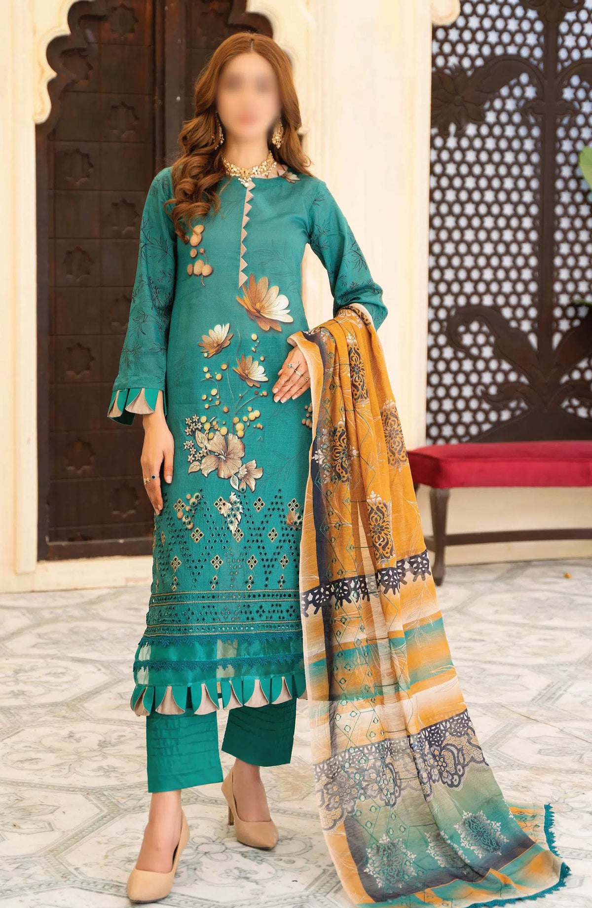 Sohana Digital Embroidered Lawn Collection - Design 01