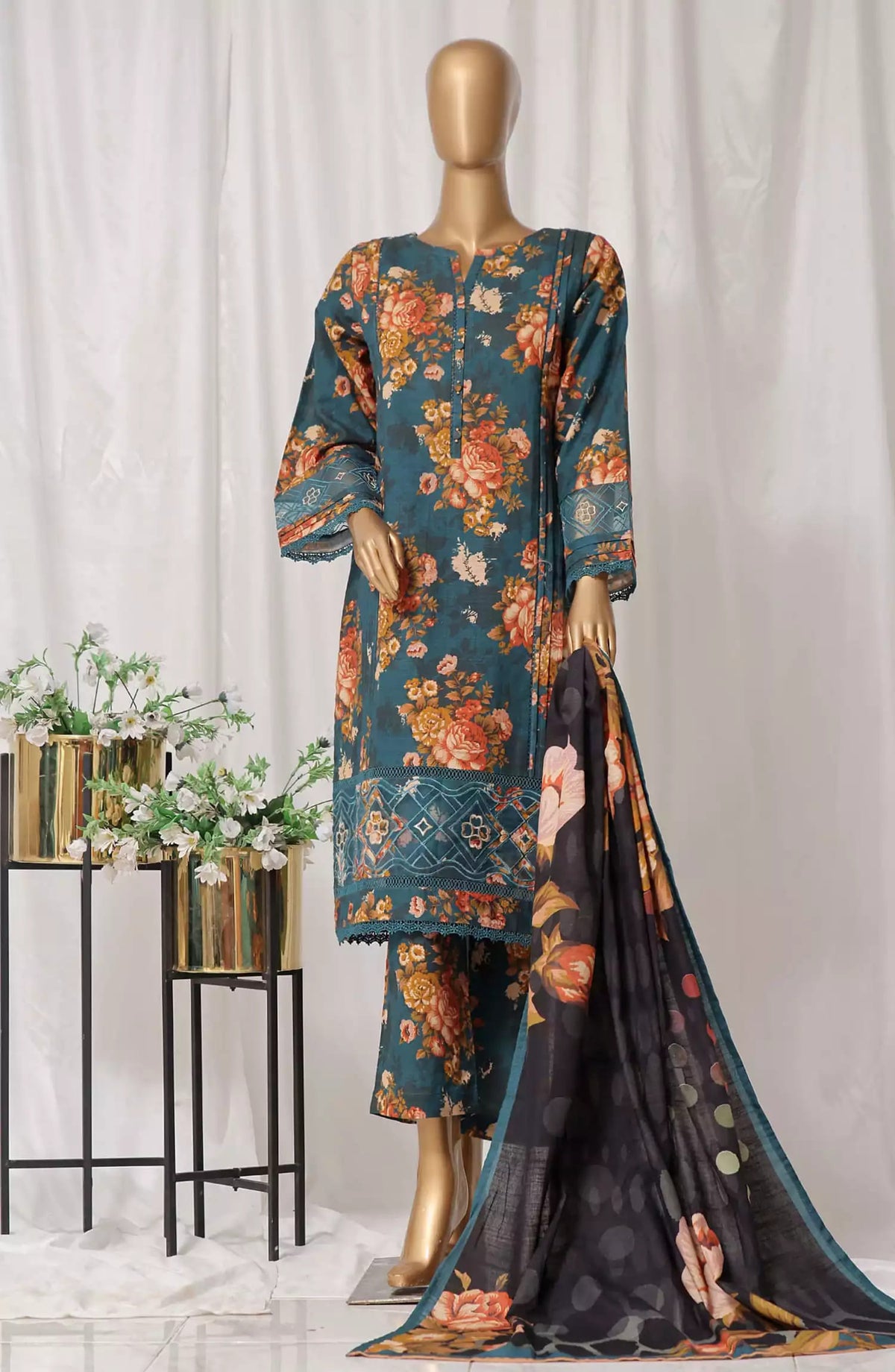 Sadabahar Rania Embroidered Khaddar Collection Vol 01-Design 01