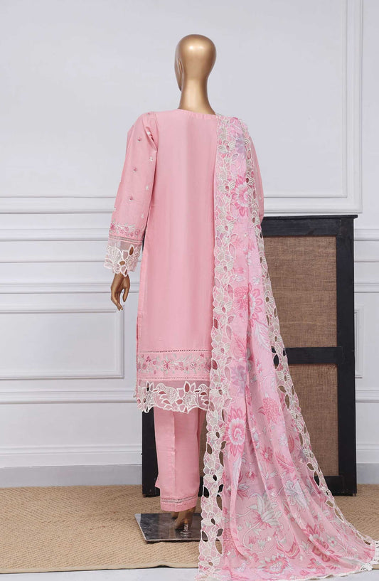 Sadabahar Embroidered Rod cotton Stitched 3 Piece - D-01 - SDB25LP - Pink - Festive Collection