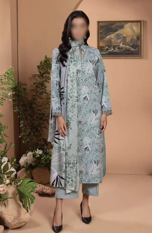 Zara By Hum Dum Printed Wool Shawl Collection - Design 01