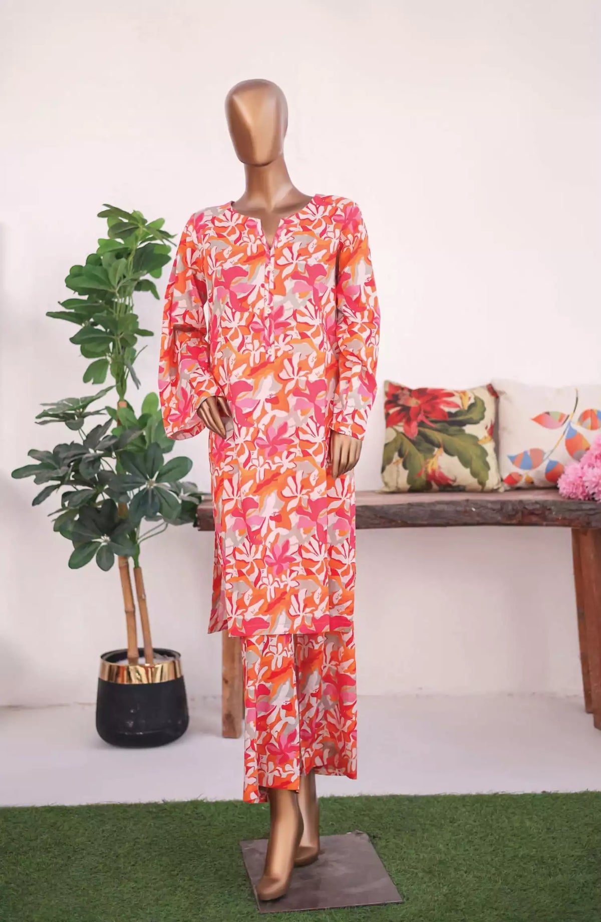 Bin Saeed Cotton Co Ords Collection Vol 03 2024 - Design 01