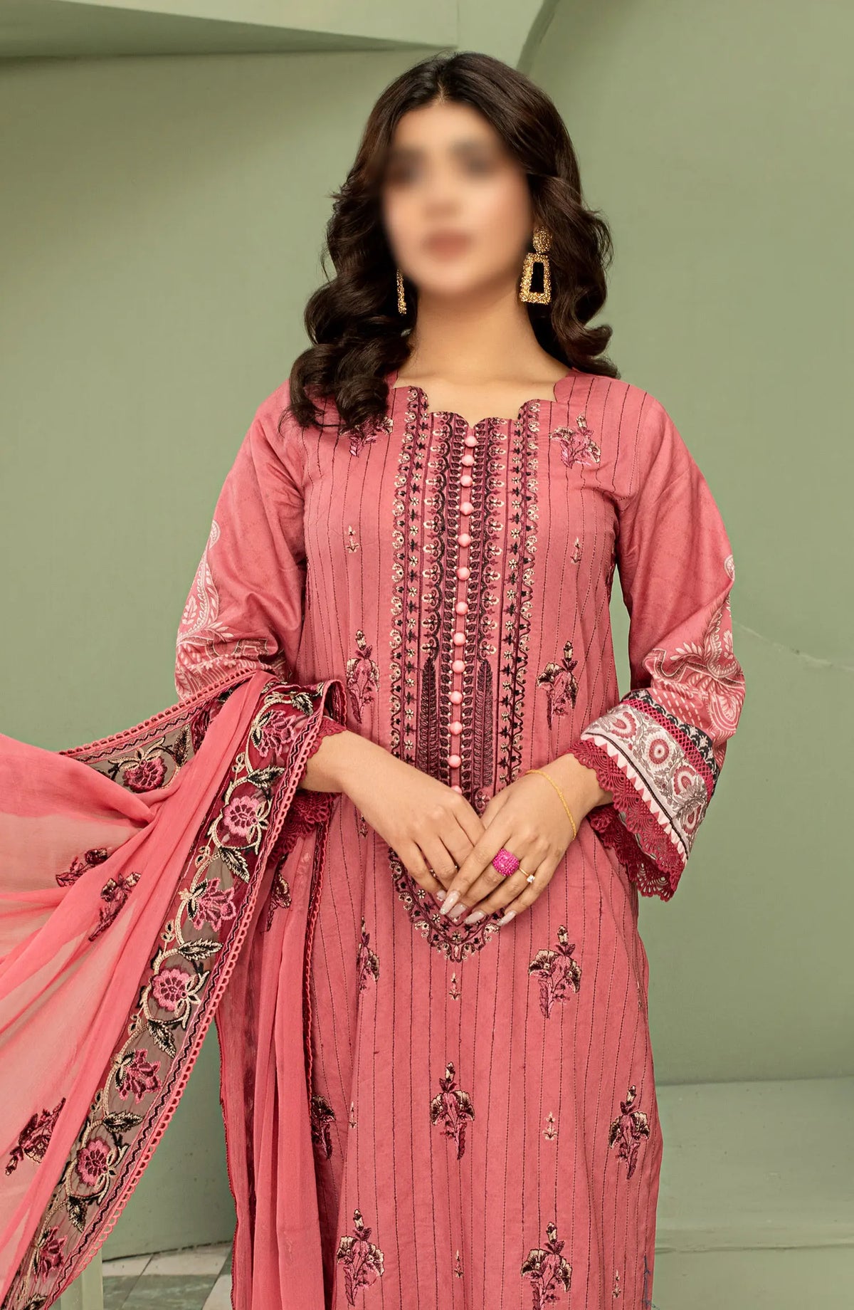 Smile Digital Print and Luxury Emb Lawn Collection - DESIGN-01