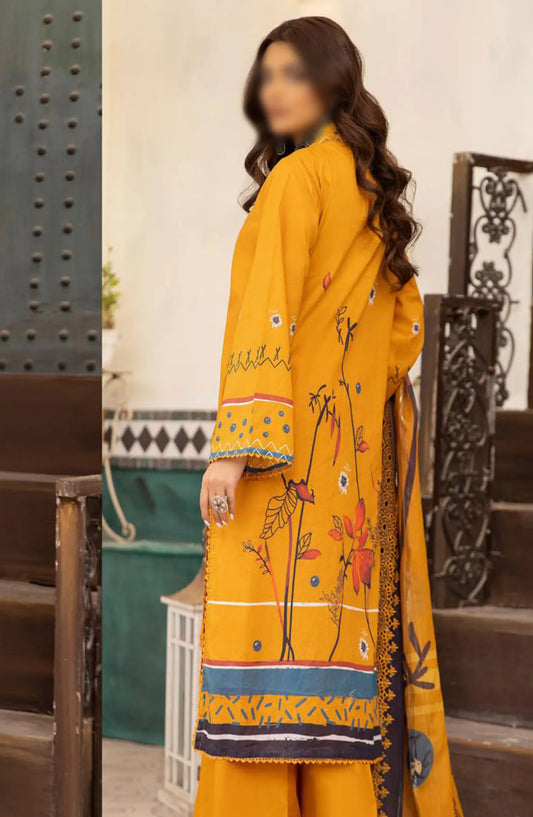 Mahees Embroidered Lawn with Emb Diamond Dupatta Collection - Design 01