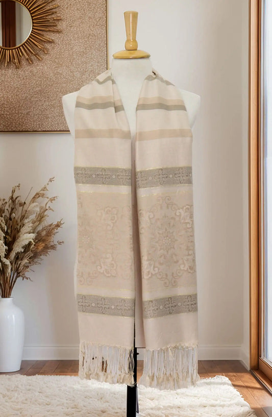 Stoluxe Premium Jacquard Cotton Staple Stole Vol 09 - Design 01