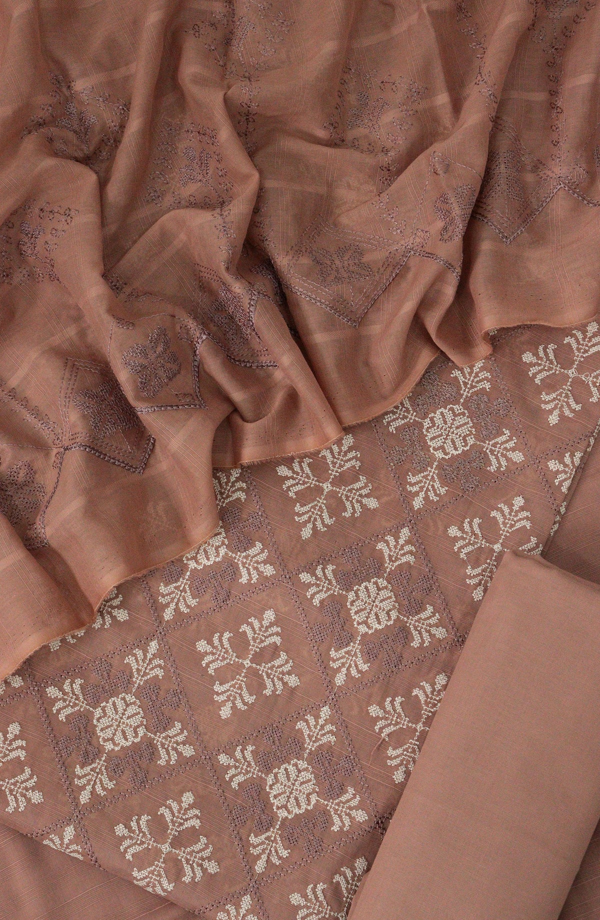 Subrang Unstitch Embroidered Lawn with Fancy Lawn Dupatta - DESIGN-02
