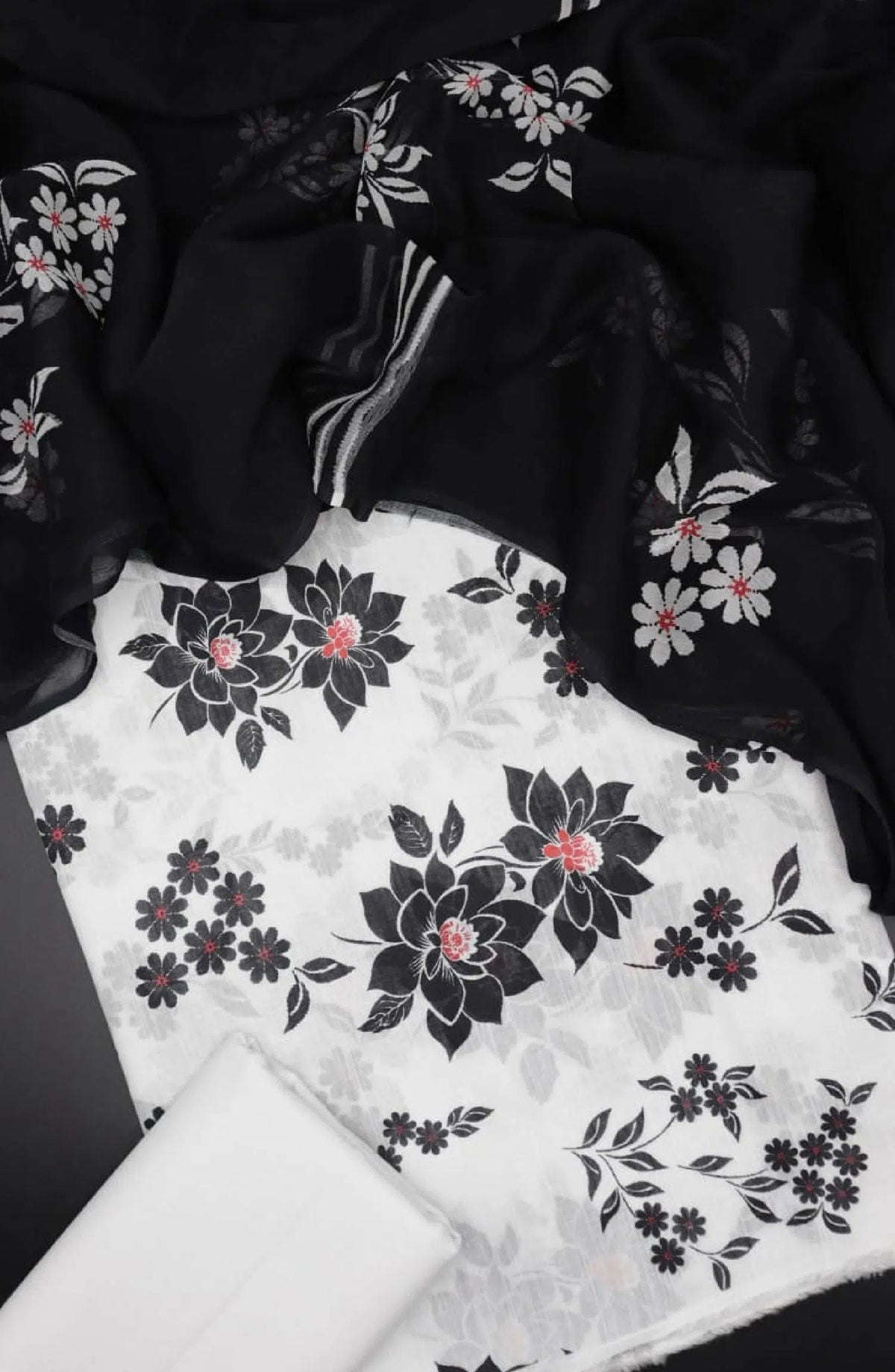 Floral Prints Unstitched Digital Printed Lawn Collection 2024 by Amna Khadija - Design 02
