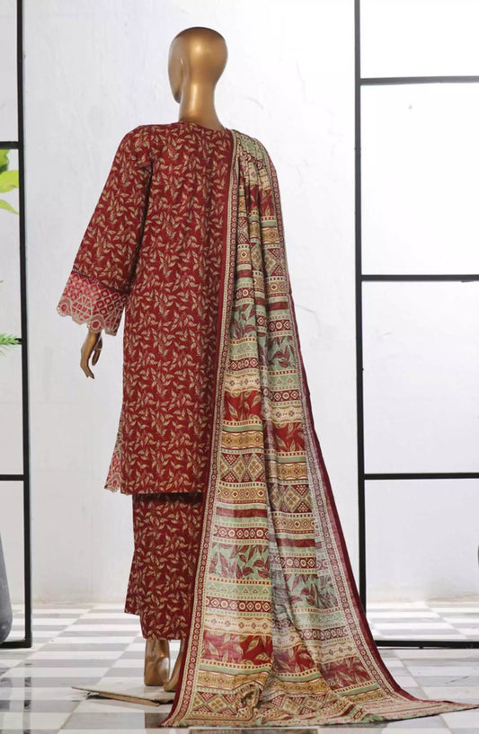 Bin Saeed Exclusive RTW Chikankari Embroidered Khaddar Collection Vol 03 - Design 02
