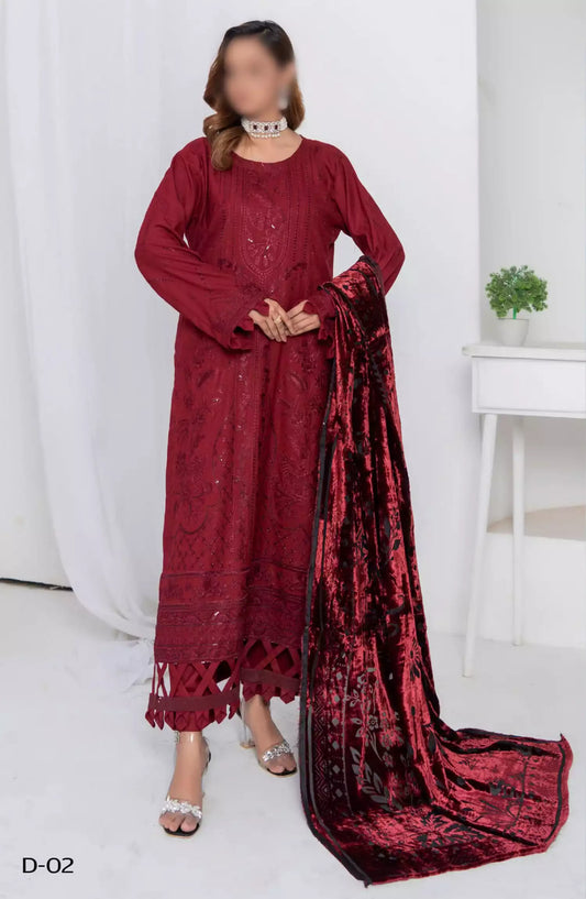 Queen Winter Palachi Shawl Luxurious Collection Vol 05 - Design 02