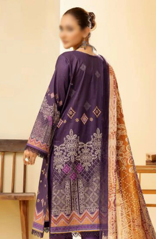 Mahees Ghazal Embroidered Lawn with Emb Voile Dupatta Collection - Design 02