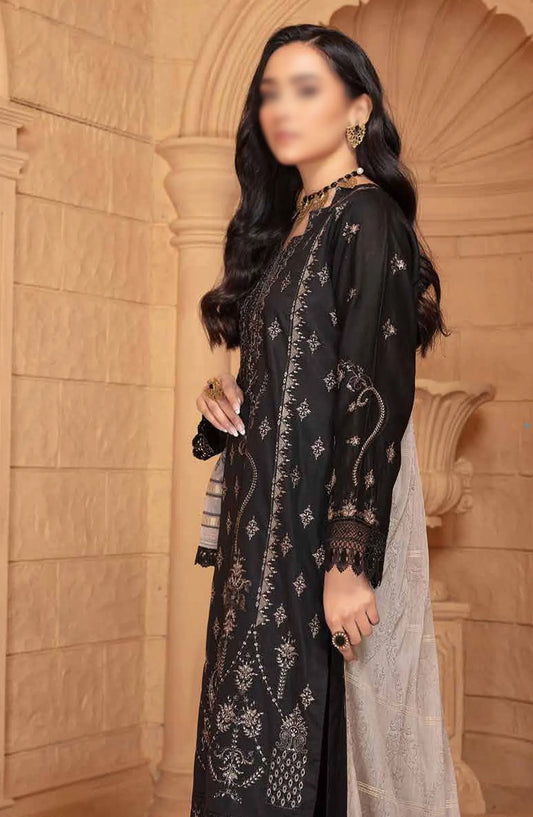 Jugnoo Premium Embroidered Lawn Collection 2024 - Design 02
