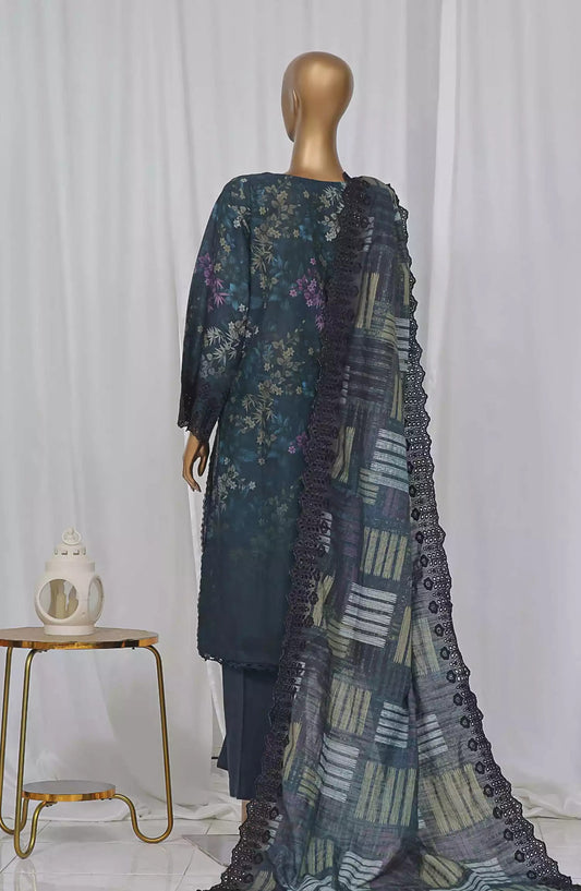 Sadabahar Laser Cutwork Chikankari Embroidered Dupatta Vol 01 - SLCC-Design 02