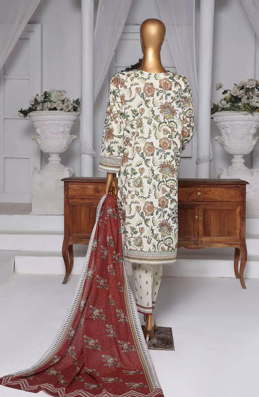 HZ Nayab Digital Printed Doriya Voile Lawn Dupatta Collection Vol 03 - Design 02