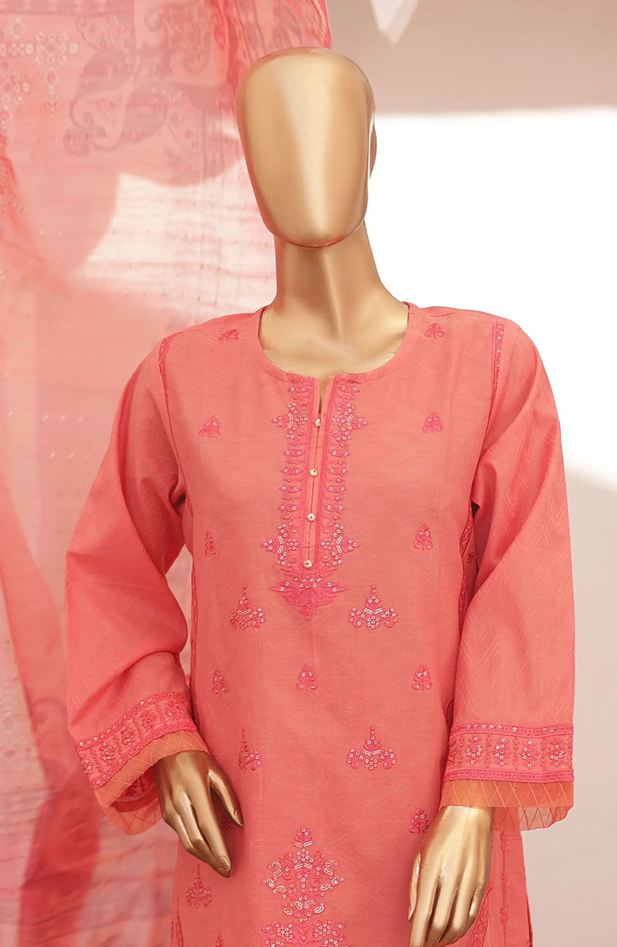 Qalamkar with Fancy Dupatta Vol 03 - Design 02