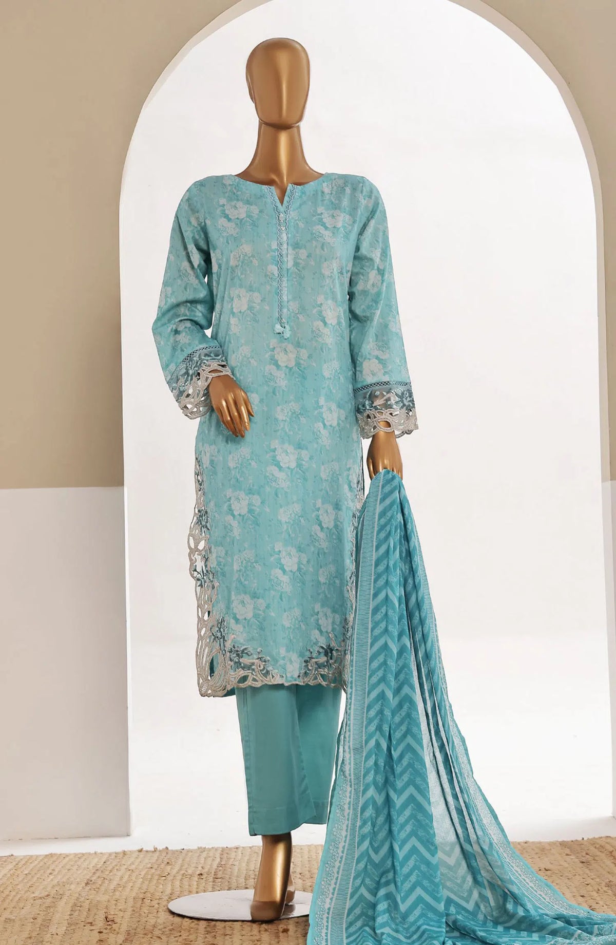 Sadabahar Cutwork Embroidered Lawn Collection Vol-4 - Design 02