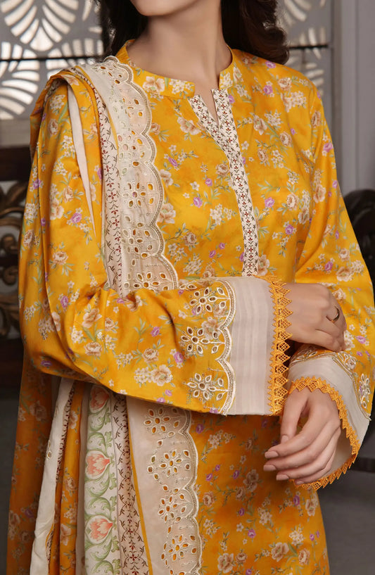 Zynah Digital Chickenkari Lawn Collection VOl 01 By VS Textiles - Design 02