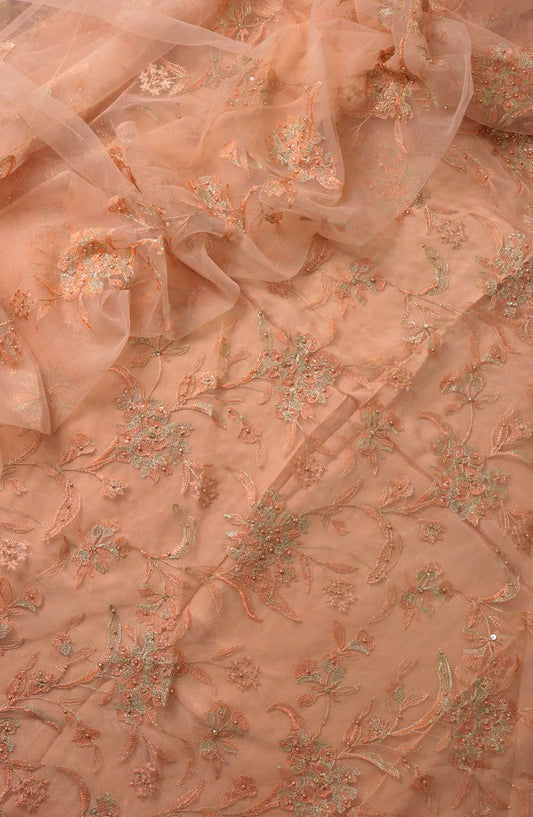 Crinklezza Unstitched Embroidered Net Collection Vol 05 by Amna Khadija - AK-Design 02