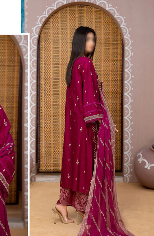 Signature Fancy Lawn Embroidered Collection Vol 02 2024 - Design 02