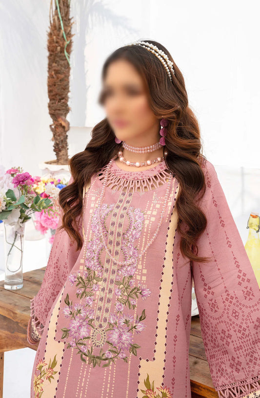 Saira Bano Printed Embroidered Lawn Collection - Design 02