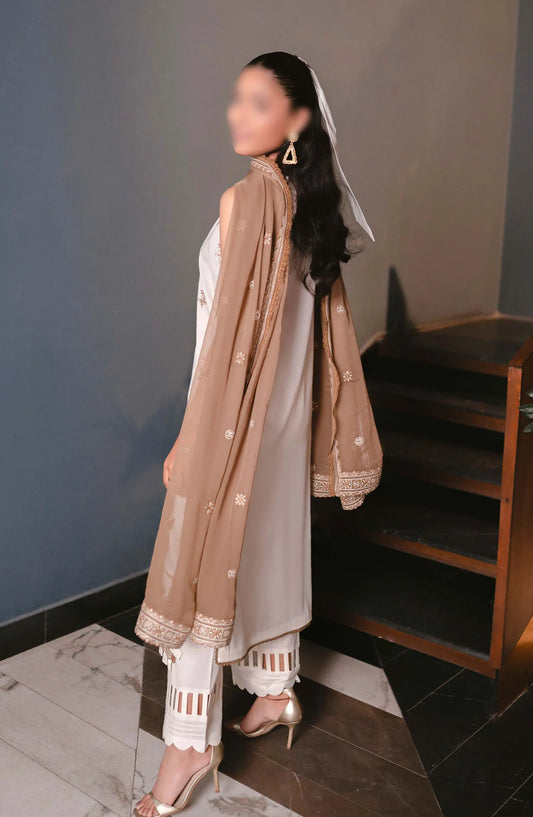 Meraki Embroidered Lawn Collection 2024 By Humdum - Design 02
