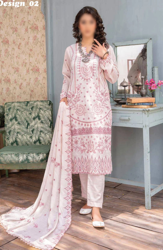Aghaaz Luxury Karandi Embroidered Collection By Riaz Arts - Design 02
