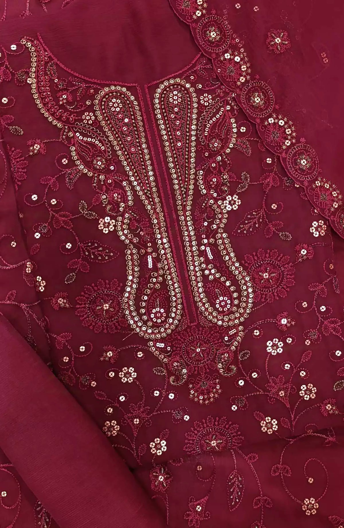 Nafees  Embroidered Crinkle Chiffon Collection By Amna Khadija - Design 02