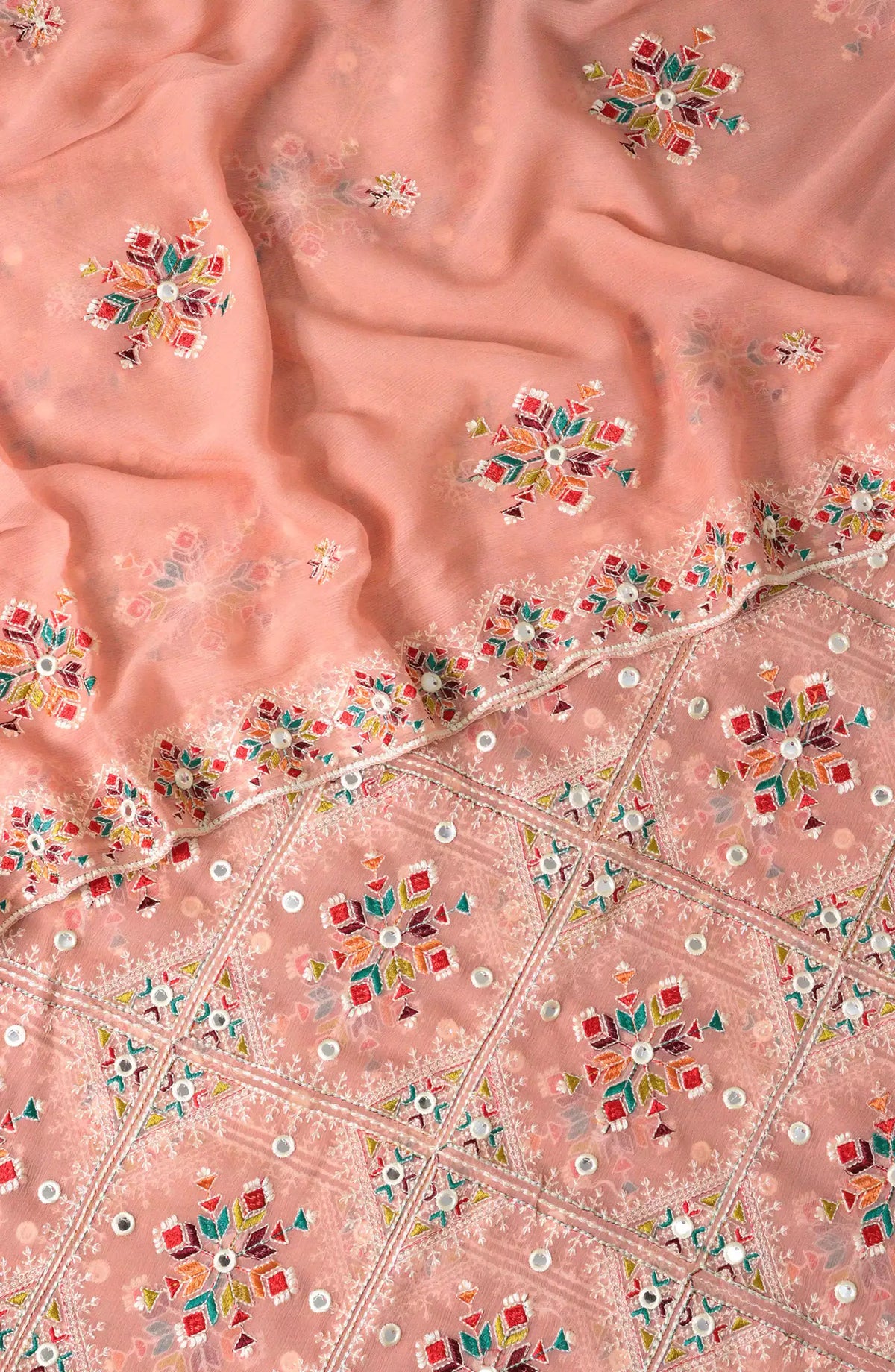 Crinklezza Unstitched Exclusive Chiffon Collection Vol 03 by Amna Khadija - Design 02