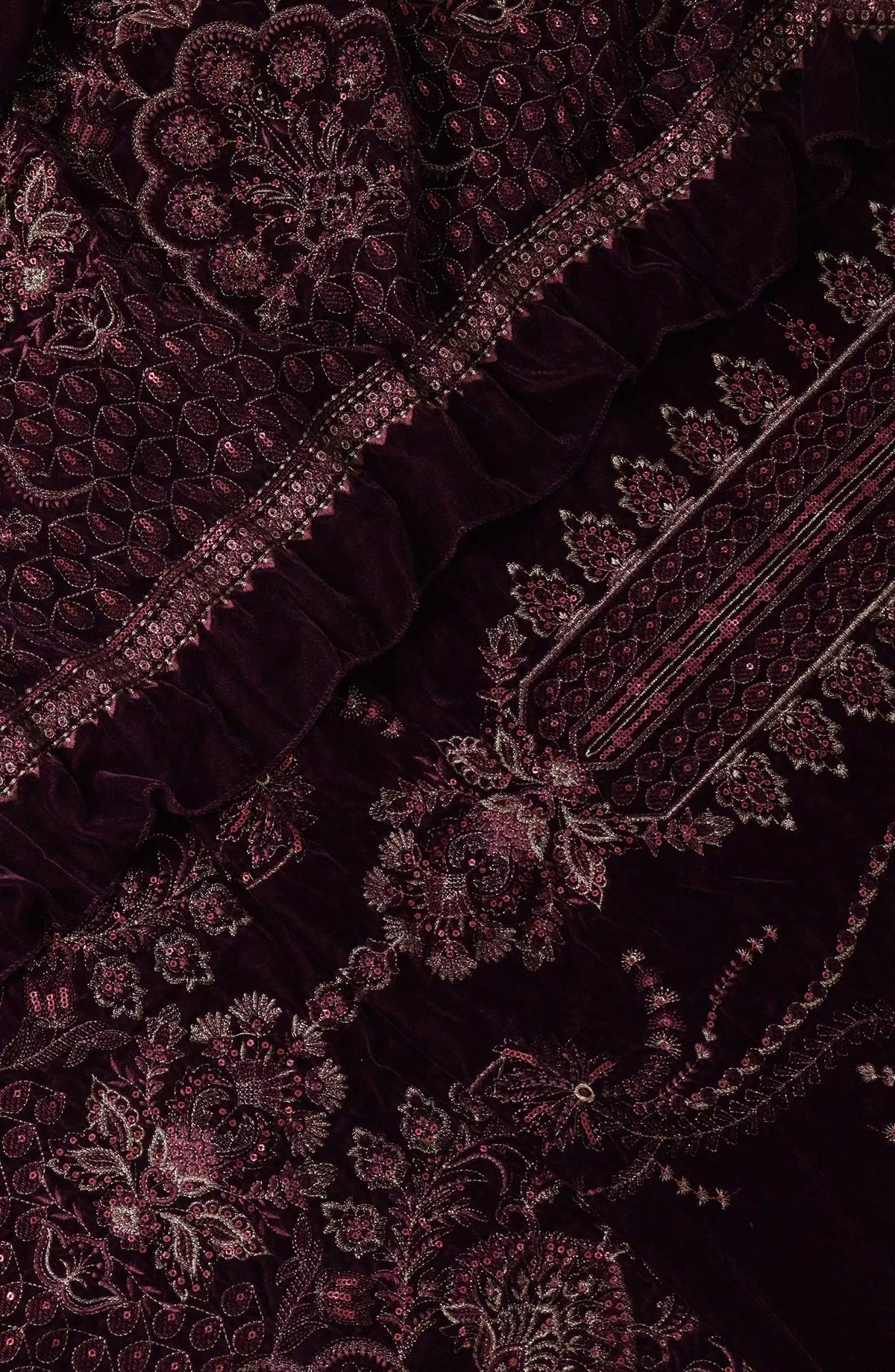 Embroidered Pure Velvet Collection - EPVC-DESIGN-02