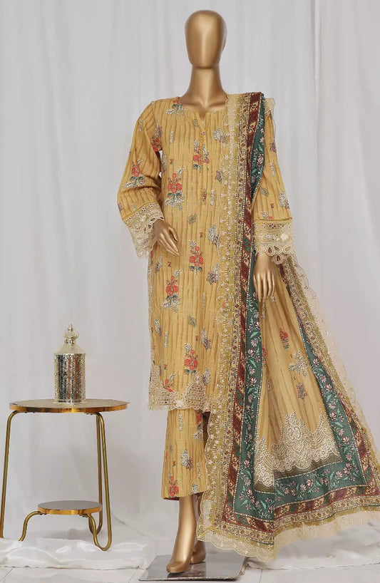SADABAHAR Khaddar Embroidered Collection With EMB Dupatta Vol 3 - Design 02