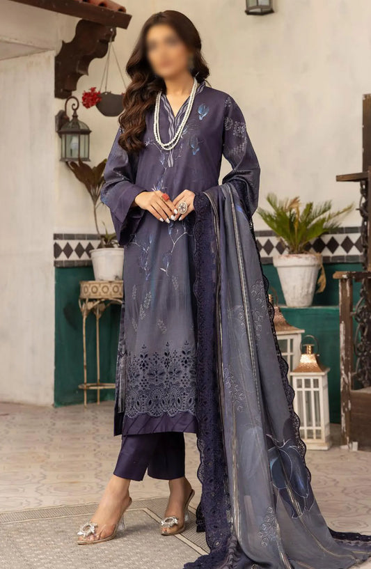 Mahees Embroidered Lawn with Emb Diamond Dupatta Collection - Design 02