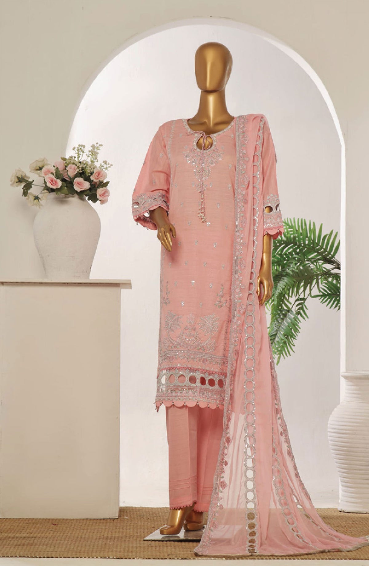 Luxe Embroidered Unstitched Collection - Design 02