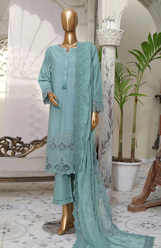 SADABAHAR Chikankari with Chiffon Embroidered Dupatta Collection - Design 02