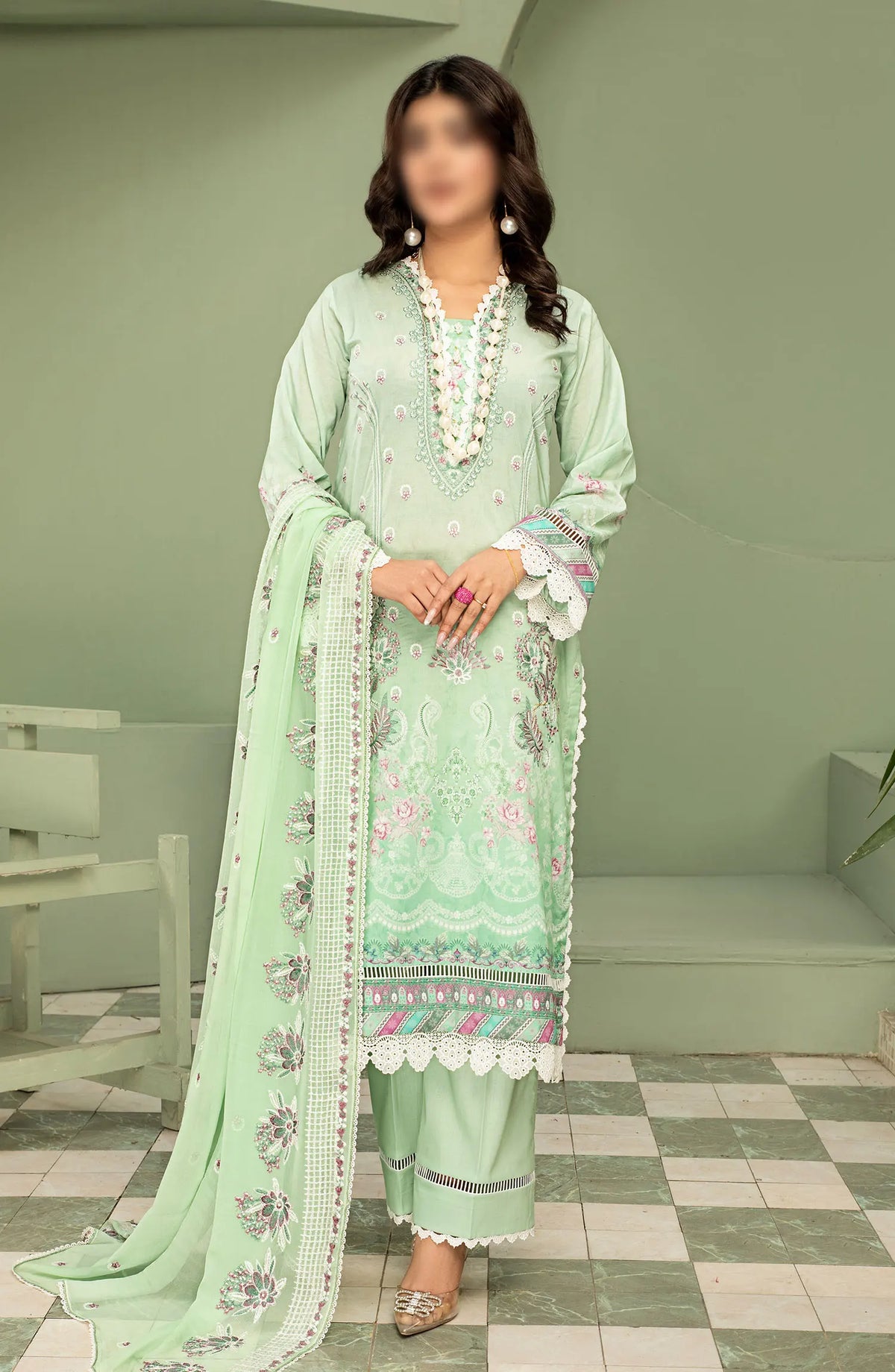 Smile Digital Print and Luxury Emb Lawn Collection - DESIGN-02