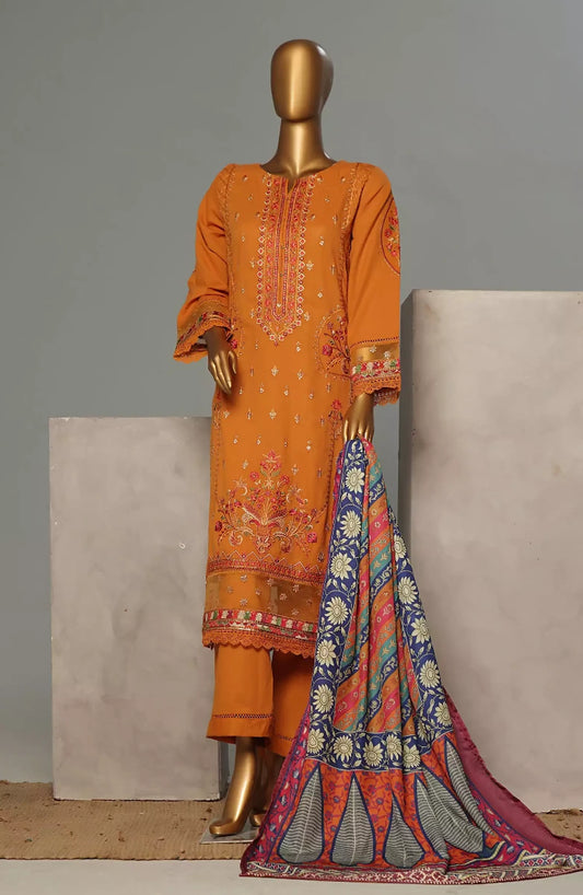 Exclusive Karandi Embroidered Stitched Collection Vol 01-DESIGN-02