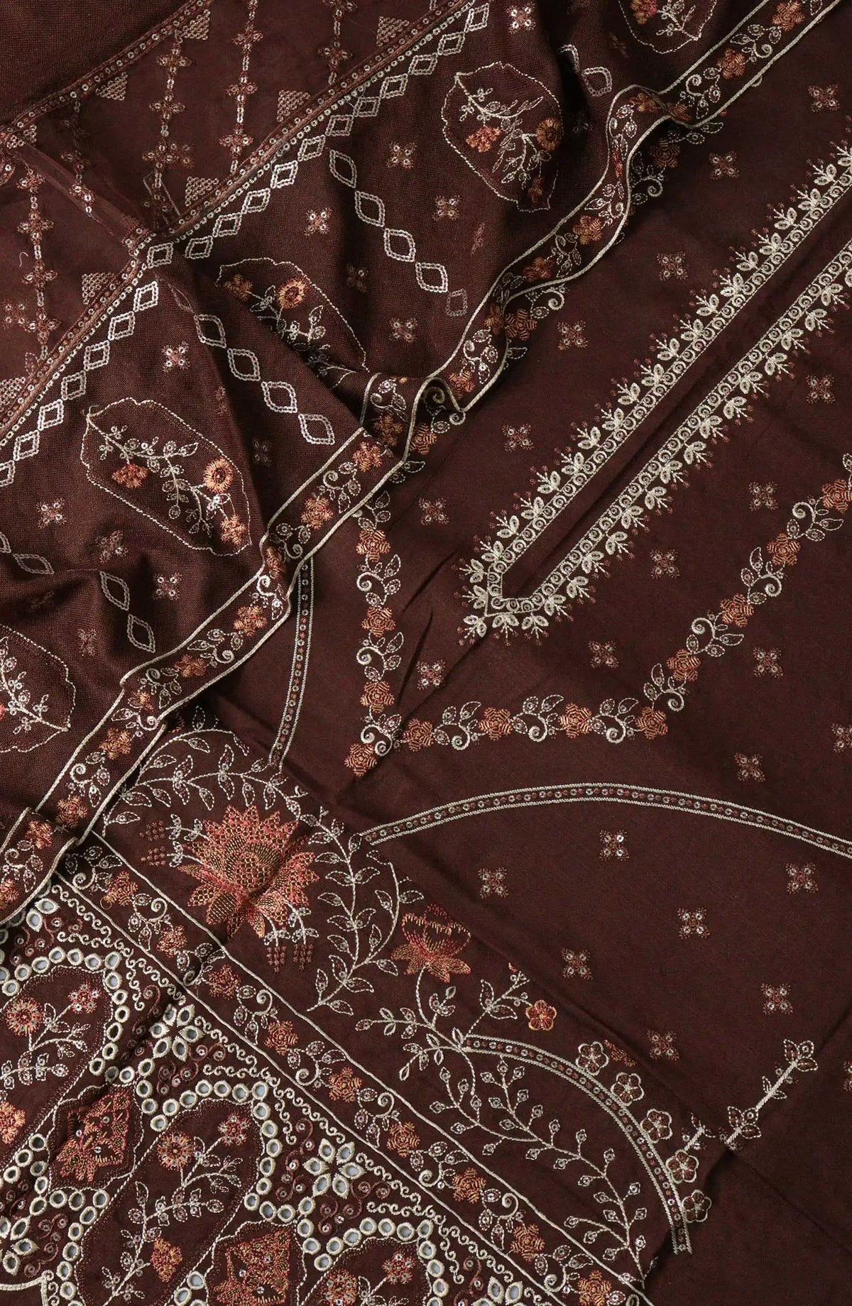 Noor Embroidered Winter Slub Collection - NESC-Design 02