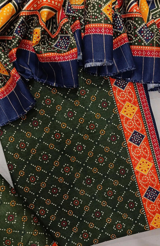 Bin Saeed Printed  Khaddar 3Pcs Collection - Design 02