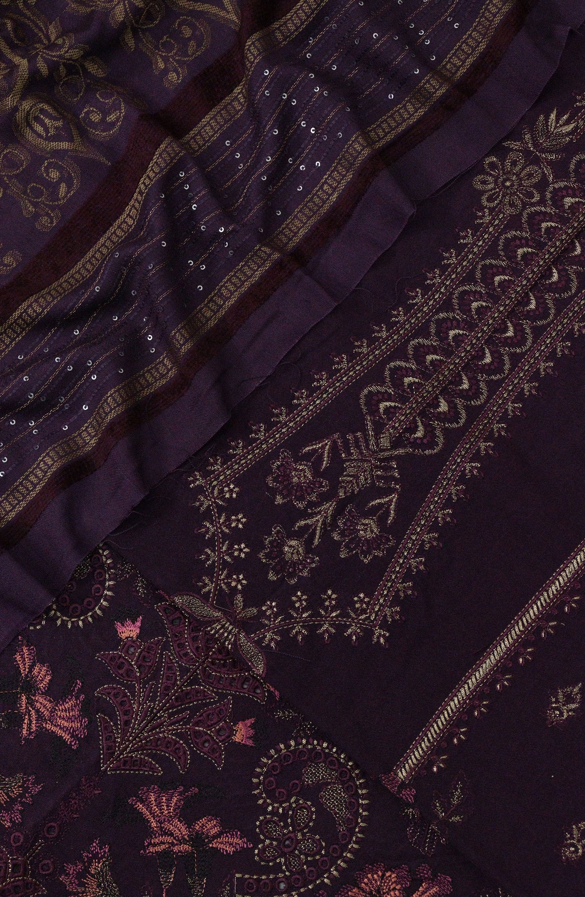 Ruqs Unstitched Leather Peach Collection - DESIGN-03