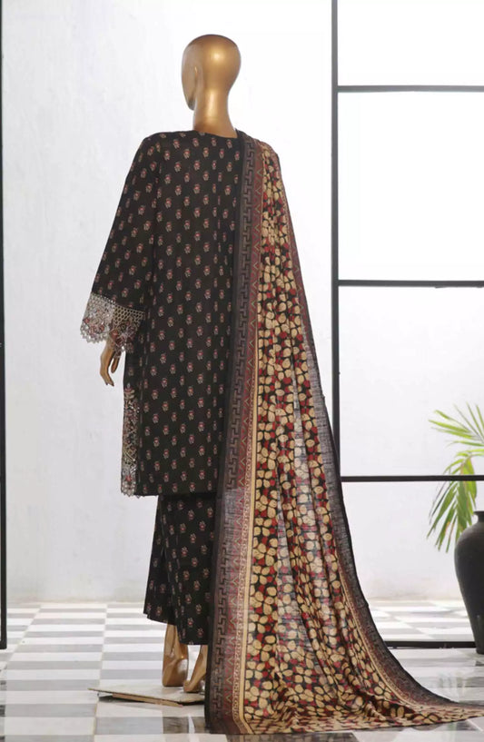 Bin Saeed Exclusive RTW Chikankari Embroidered Khaddar Collection Vol 03 - Design 03