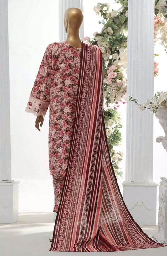 Bin Saeed Exclusive RTW Chikankari Embroidered Khaddar Collection Vol 04 - Design 03