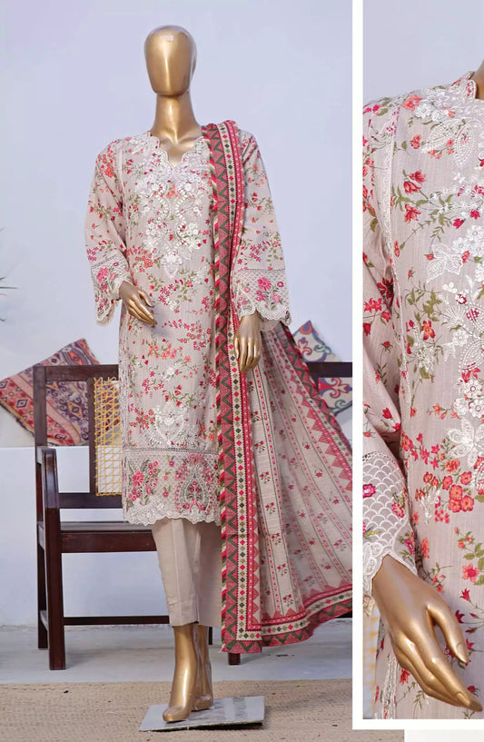 Bin Saeed Exclusive RTW Chikankari Embroidered Khaddar Collection Vol 05-Design 03
