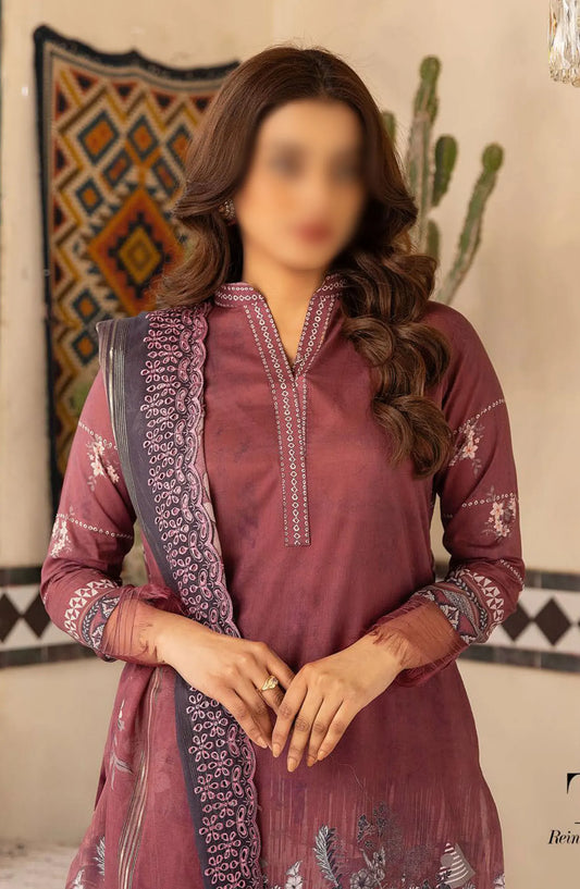 Mahees Embroidered Lawn with Emb Diamond Dupatta Collection - Design 03