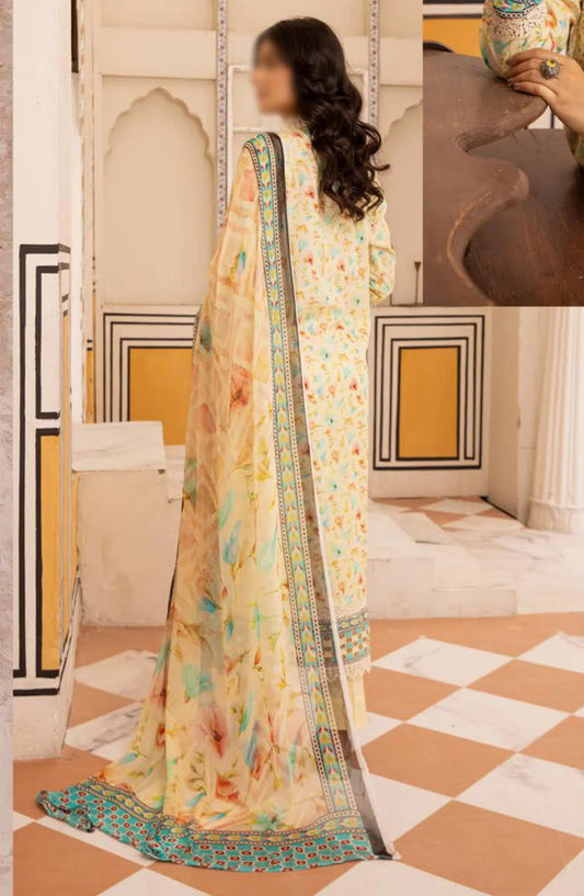 Mahees Printed Chikankari Lawn Collection By Riaz Arts - Design-03