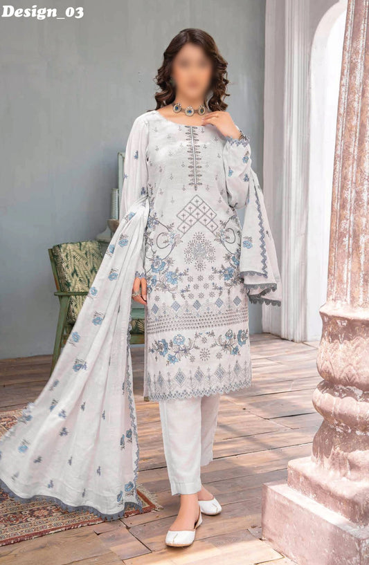 Aghaaz Luxury Karandi Embroidered Collection By Riaz Arts - Design 03
