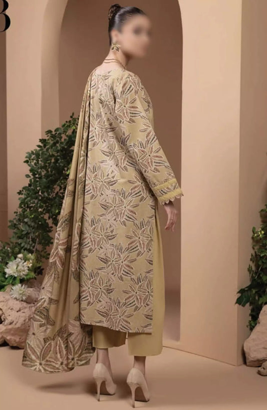Zara By Hum Dum Printed Wool Shawl Collection - Design 03