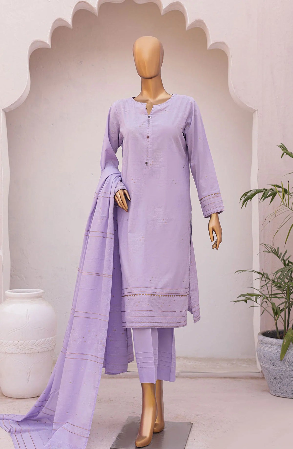 HZ Valencia Jacquard Unstitched Collection 2024 - Design 03
