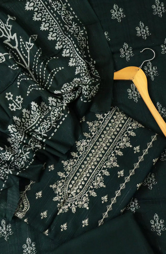 Manzil Dhanak Wool Embroidered Collection - Design 03