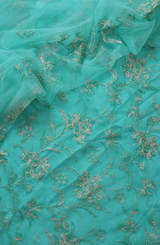 Crinklezza Unstitched Embroidered Net Collection Vol 05 by Amna Khadija - AK-Design 03