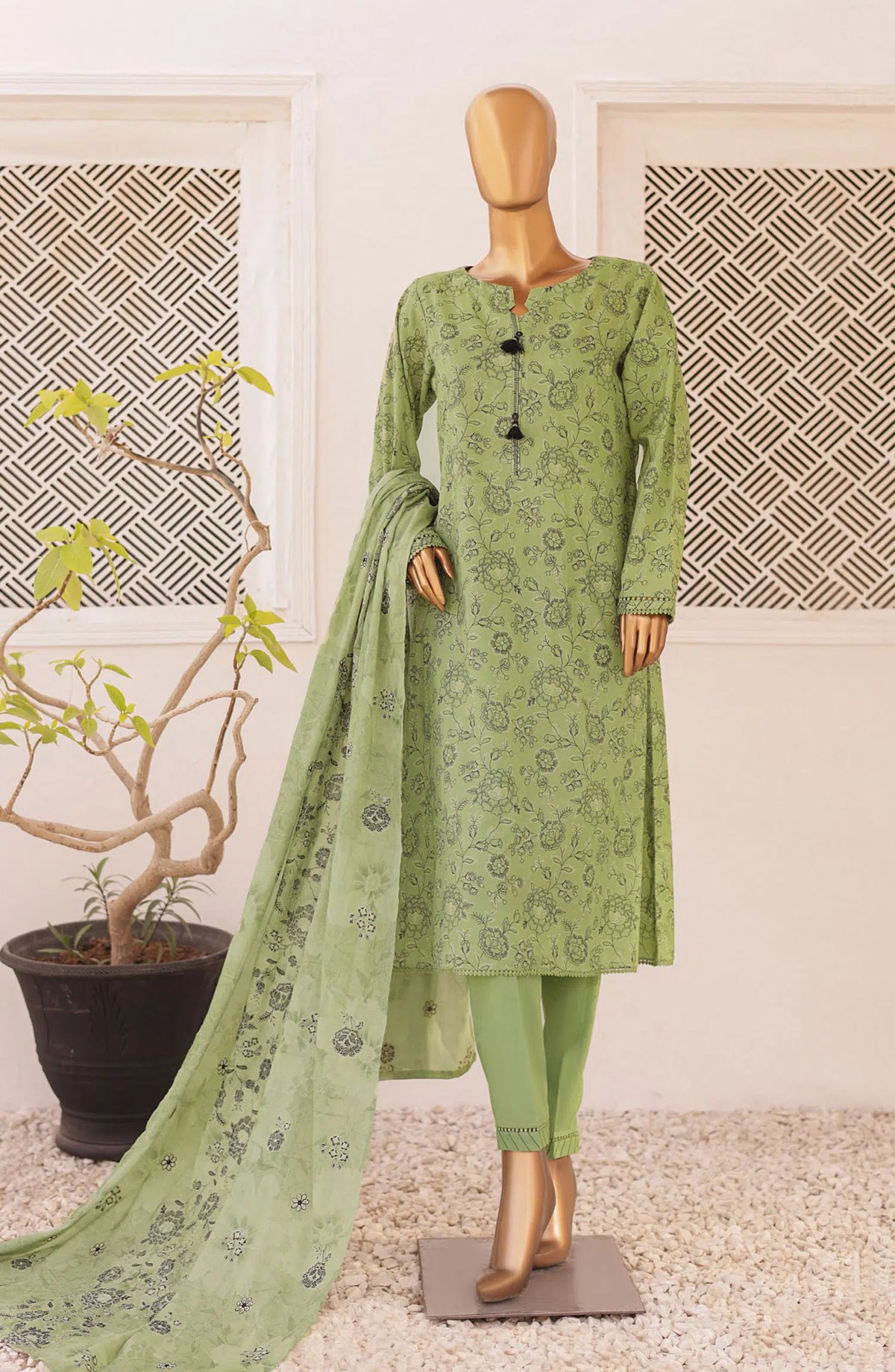 HZ Threads Embroidered Collection 2024 - Design 03
